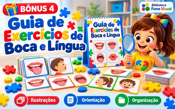 Arte do bônus 4: Guia de Exercícios de Boca e Língua